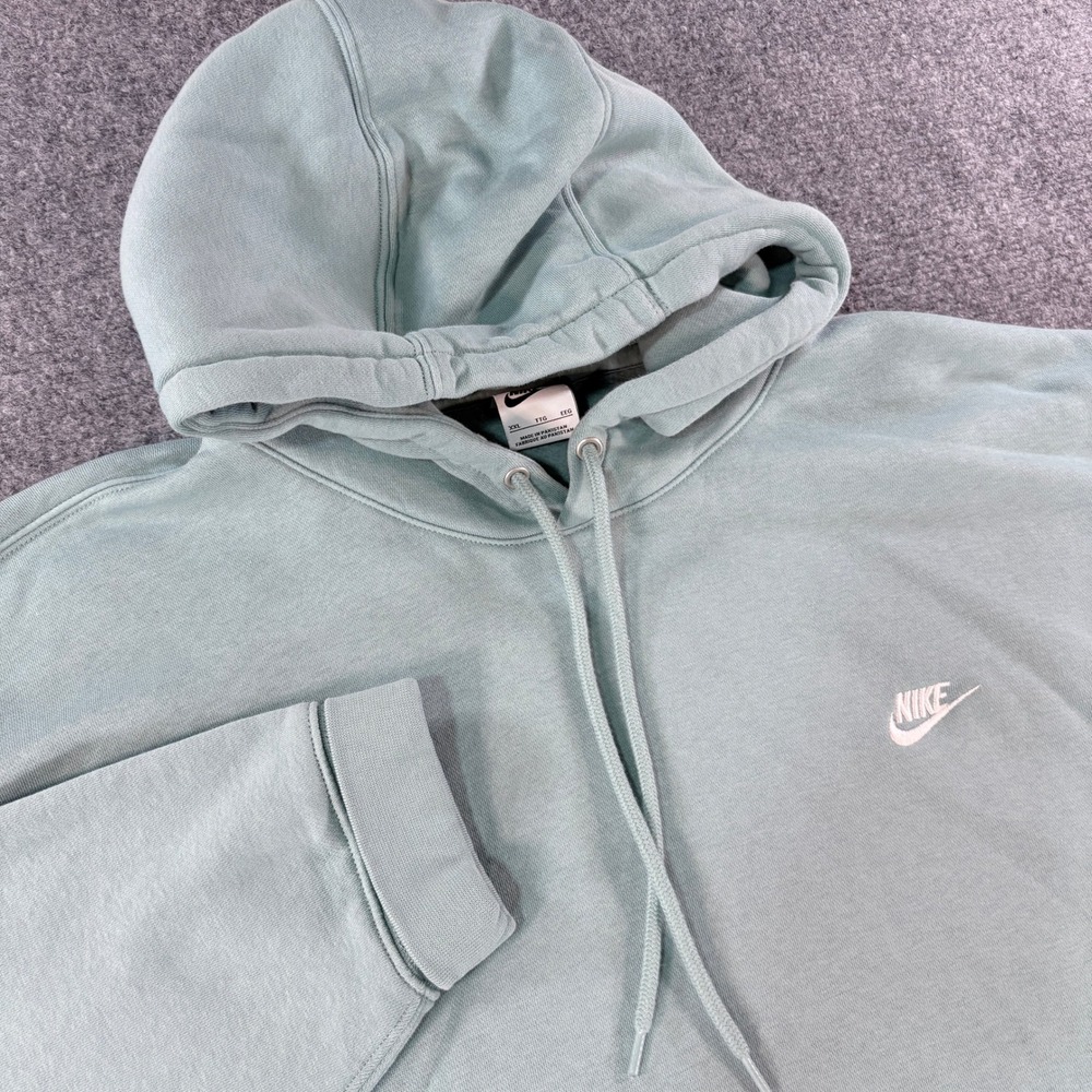 Nike Sportswear Club Fleece Hoodie Mens XXL Teal Green Pullover FN3859-017